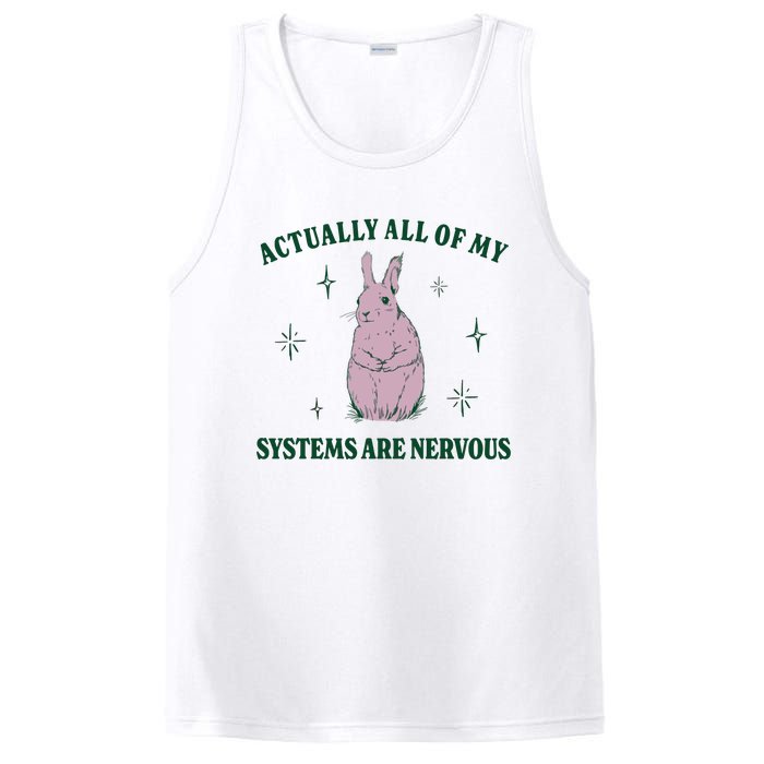 Actually All Of My Systems Are Nervous Funny Mental Health PosiCharge Competitor Tank