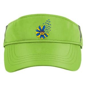 Autism Awareness Peace Sunflower Adult Drive Performance Visor