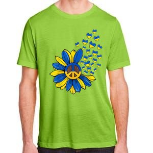 Autism Awareness Peace Sunflower Adult ChromaSoft Performance T-Shirt