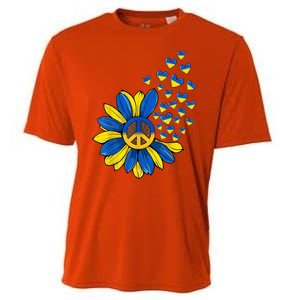 Autism Awareness Peace Sunflower Cooling Performance Crew T-Shirt