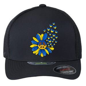 Autism Awareness Peace Sunflower Flexfit Unipanel Trucker Cap