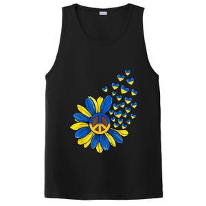 Autism Awareness Peace Sunflower PosiCharge Competitor Tank