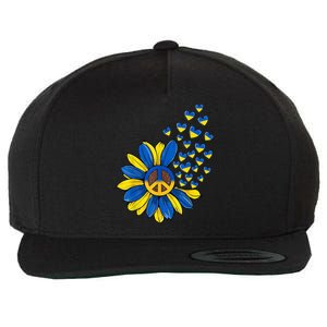 Autism Awareness Peace Sunflower Wool Snapback Cap