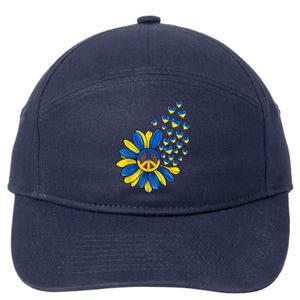 Autism Awareness Peace Sunflower 7-Panel Snapback Hat