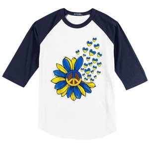 Autism Awareness Peace Sunflower Baseball Sleeve Shirt