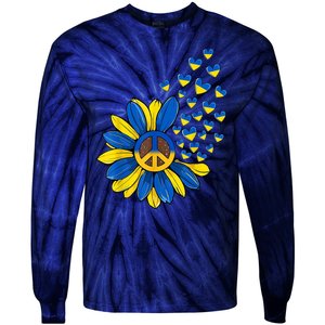 Autism Awareness Peace Sunflower Tie-Dye Long Sleeve Shirt