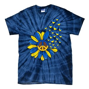 Autism Awareness Peace Sunflower Tie-Dye T-Shirt