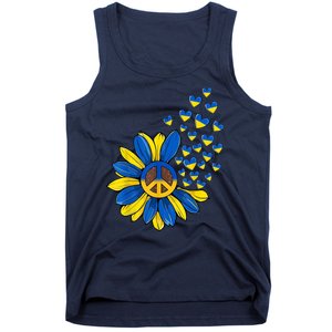 Autism Awareness Peace Sunflower Tank Top