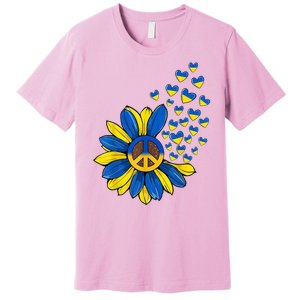 Autism Awareness Peace Sunflower Premium T-Shirt