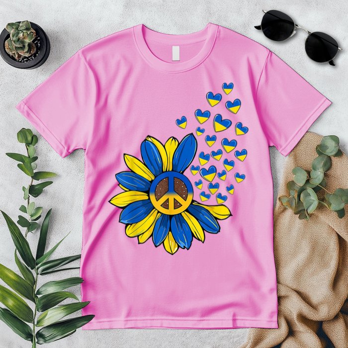 Autism Awareness Peace Sunflower Premium T-Shirt