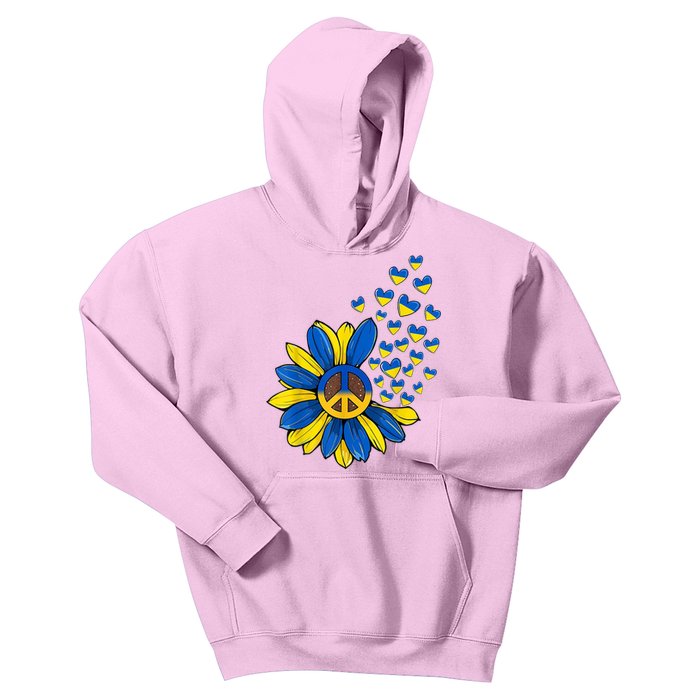 Autism Awareness Peace Sunflower Kids Hoodie