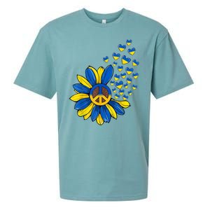 Autism Awareness Peace Sunflower Sueded Cloud Jersey T-Shirt