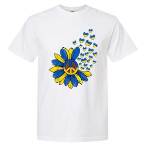 Autism Awareness Peace Sunflower Garment-Dyed Heavyweight T-Shirt