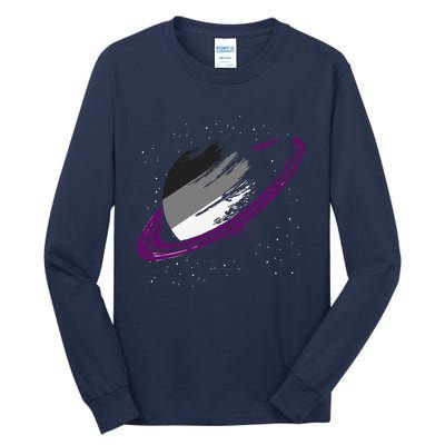 Asexual Ace Pride Month Saturn Queer Lgbtq Asexual Tall Long Sleeve T-Shirt