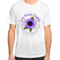 Alzheimer Awareness Purple Sunflower Adult ChromaSoft Performance T-Shirt