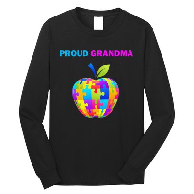 Autism Awareness Proud Grandma; Autism Grandma Tee Long Sleeve Shirt