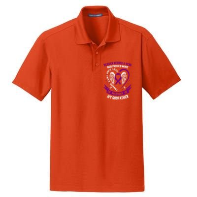 Alzheimers Awareness Products Memorial Loss Of Godfather Gift Dry Zone Grid Polo