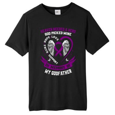 Alzheimers Awareness Products Memorial Loss Of Godfather Gift Tall Fusion ChromaSoft Performance T-Shirt