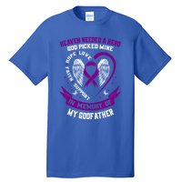 Alzheimers Awareness Products Memorial Loss Of Godfather Gift Tall T-Shirt