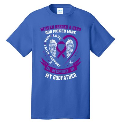 Alzheimers Awareness Products Memorial Loss Of Godfather Gift Tall T-Shirt