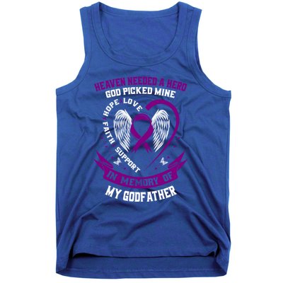 Alzheimers Awareness Products Memorial Loss Of Godfather Gift Tank Top