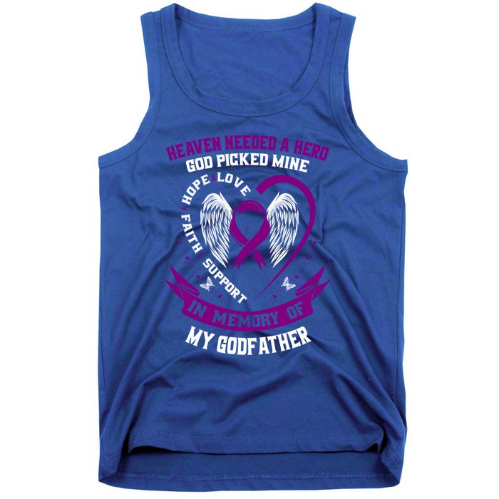 Alzheimers Awareness Products Memorial Loss Of Godfather Gift Tank Top