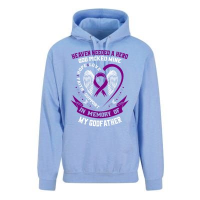 Alzheimers Awareness Products Memorial Loss Of Godfather Gift Unisex Surf Hoodie