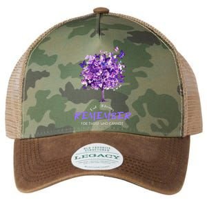 Alzheimers Awareness Purple Butterfly Legacy Tie Dye Trucker Hat