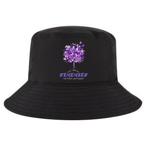 Alzheimers Awareness Purple Butterfly Cool Comfort Performance Bucket Hat