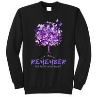 Alzheimers Awareness Purple Butterfly Sweatshirt