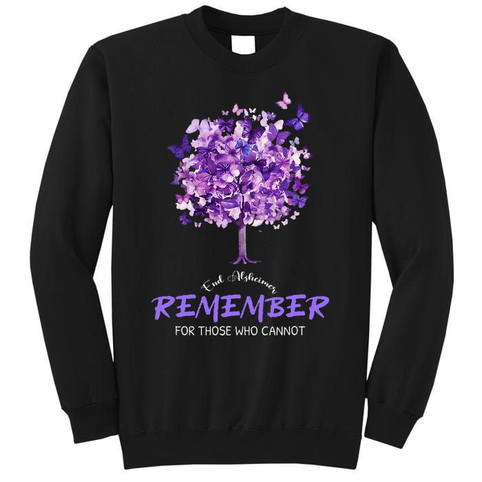 Alzheimers Awareness Purple Butterfly Sweatshirt