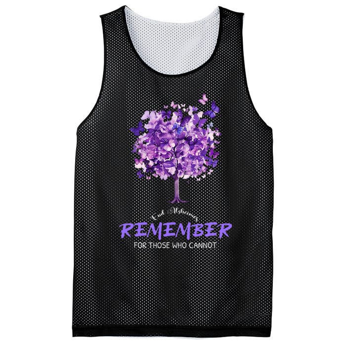 Alzheimers Awareness Purple Butterfly Mesh Reversible Basketball Jersey Tank