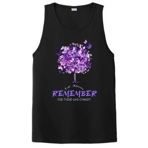 Alzheimers Awareness Purple Butterfly PosiCharge Competitor Tank