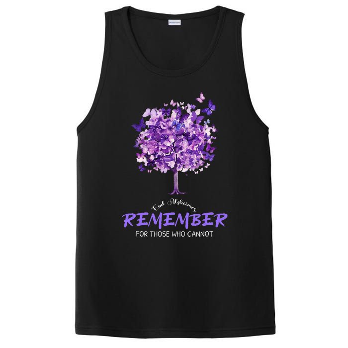 Alzheimers Awareness Purple Butterfly PosiCharge Competitor Tank