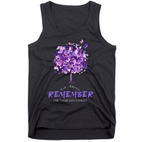 Alzheimers Awareness Purple Butterfly Tank Top