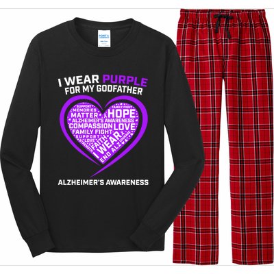 Alzheimers Awareness Products Memories Matter Godfather Gift Long Sleeve Pajama Set