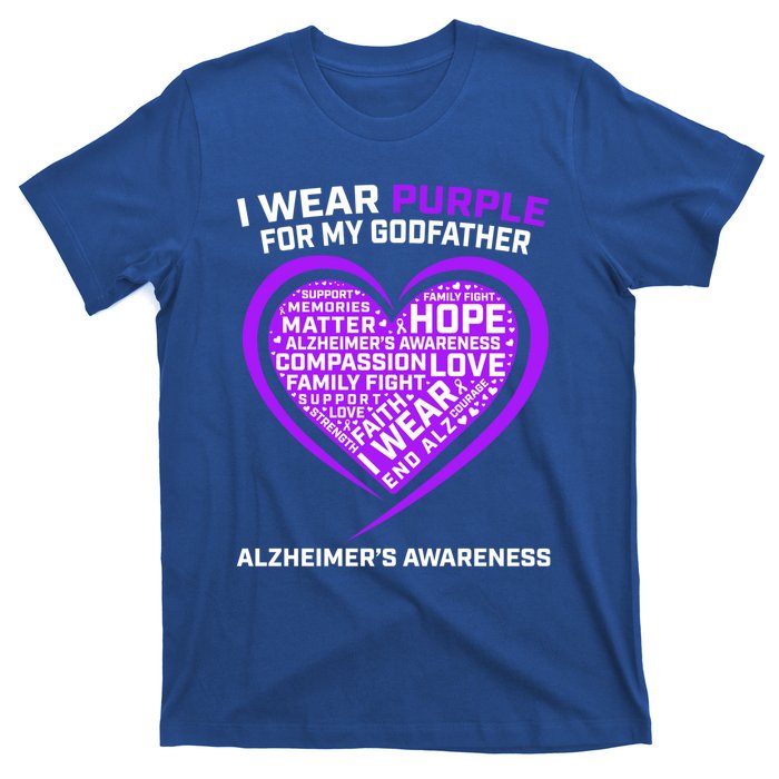 Alzheimers Awareness Products Memories Matter Godfather Gift T-Shirt