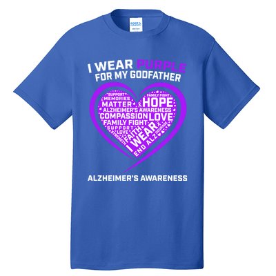 Alzheimers Awareness Products Memories Matter Godfather Gift Tall T-Shirt