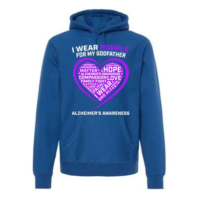 Alzheimers Awareness Products Memories Matter Godfather Gift Premium Hoodie