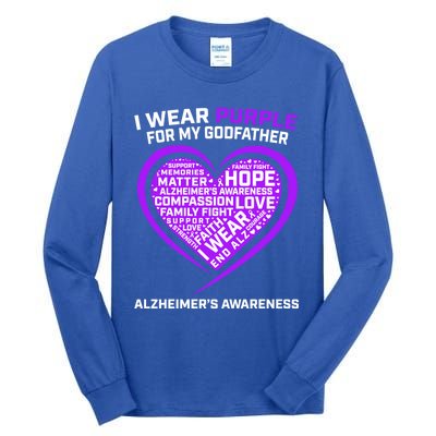 Alzheimers Awareness Products Memories Matter Godfather Gift Tall Long Sleeve T-Shirt