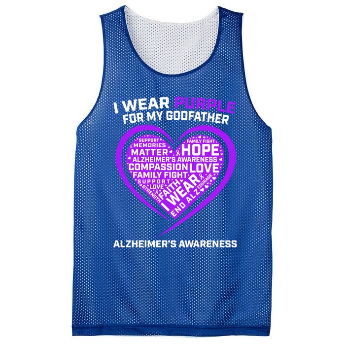 Alzheimers Awareness Products Memories Matter Godfather Gift Mesh Reversible Basketball Jersey Tank