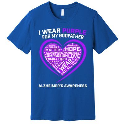 Alzheimers Awareness Products Memories Matter Godfather Gift Premium T-Shirt