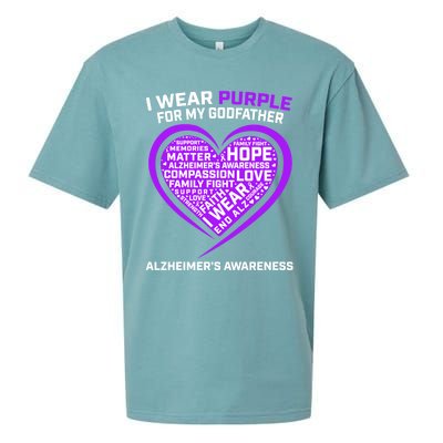 Alzheimers Awareness Products Memories Matter Godfather Gift Sueded Cloud Jersey T-Shirt