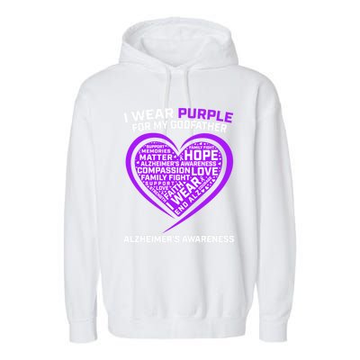 Alzheimers Awareness Products Memories Matter Godfather Gift Garment-Dyed Fleece Hoodie