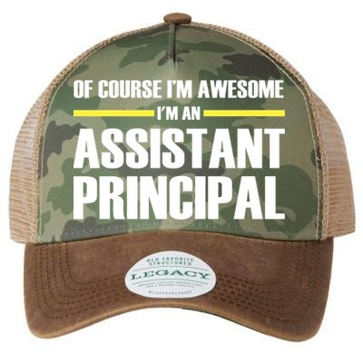 Awesome Assistant Principal Gift Legacy Tie Dye Trucker Hat