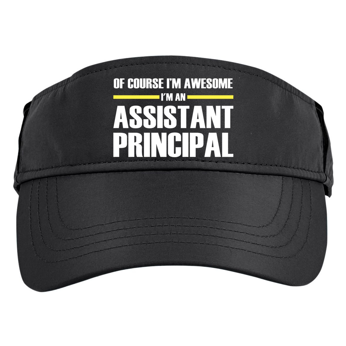 Awesome Assistant Principal Gift Adult Drive Performance Visor