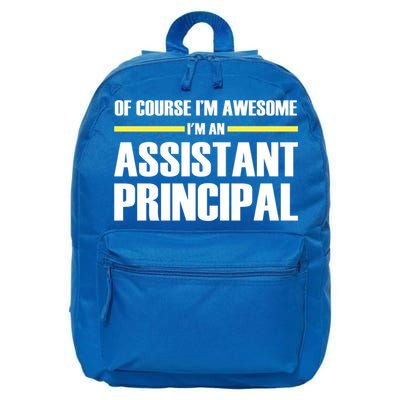 Awesome Assistant Principal Gift 16 in Basic Backpack