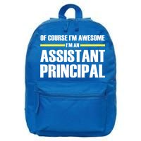 Awesome Assistant Principal Gift 16 in Basic Backpack