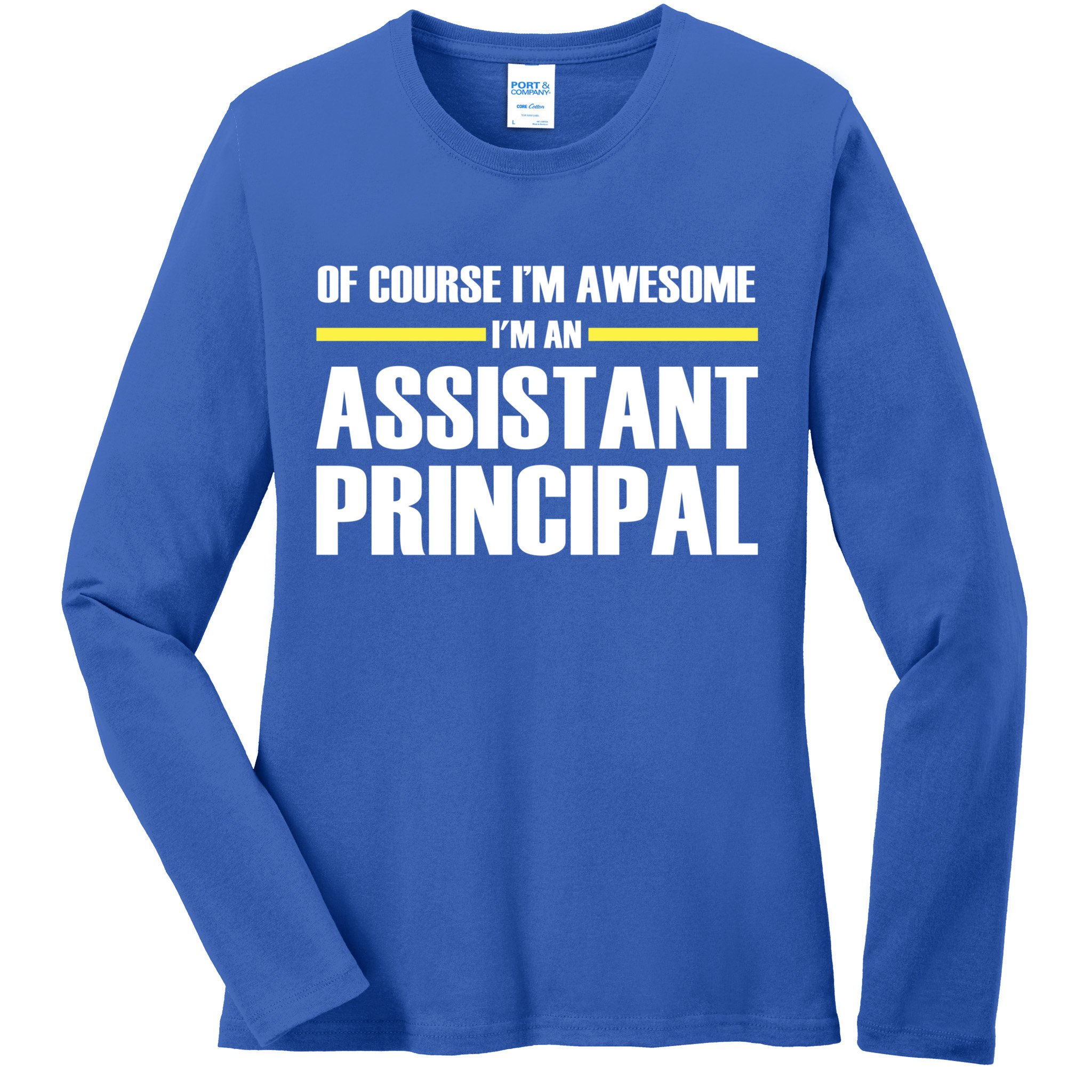 Awesome Assistant Principal Gift Ladies Long Sleeve Shirt