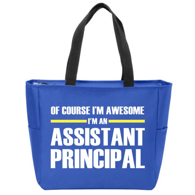Awesome Assistant Principal Gift Zip Tote Bag